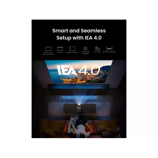 Nebula Cosmos Projector 4K Ultra HD Λάμπας Laser με Wi-Fi και Ενσωματωμένα Ηχεία Γκρι (D2342211)