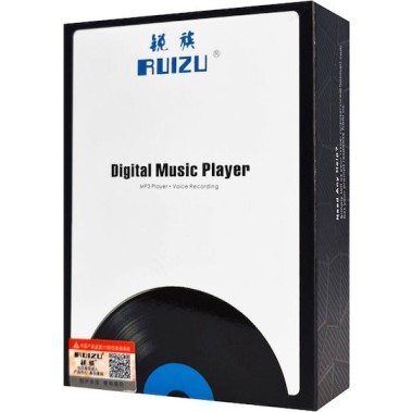 RUIZU M7 MP3 player με Οθόνη Αφής 2.8" 16GB Bluetooth Ελληνικό Μενού Μαύρο