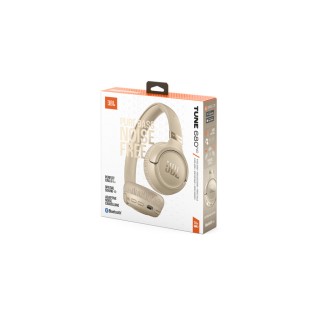 JBL Tune 680NC Bluetooth Wireless On Ear Headphones Beige