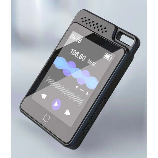 RUIZU C1 MP3 Player Οθόνη Αφής 2.4" 32GB Bluetooth Ελληνικό Μενού Μαύρο