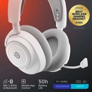 SteelSeries Arctis Nova 7 Wireless Gen 2 Over Ear Gaming Headset Λευκό SteelSeries Arctis Nova 7 Wireless Gen 2 Over Ear Gaming Headset Λευκό