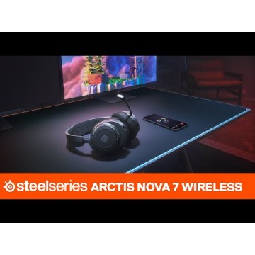 SteelSeries Arctis Nova 7 Wireless Gen 2 Over Ear Gaming Headset Black