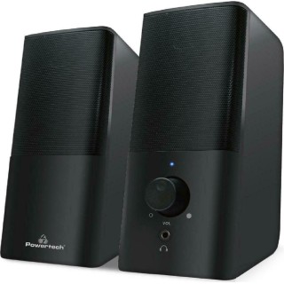 Powertech PT-847 Ηχεία Premium Sound 2x 3W 3.5mm Μαύρα