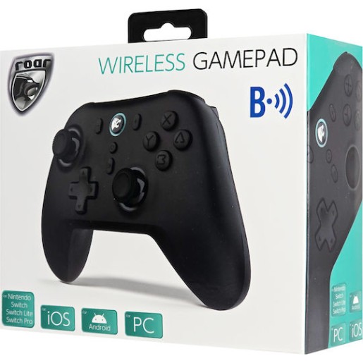 Roar RR-0025 Bluetooth Ασύρματο Gamepad για Android / PC / Switch / iOS Μαύρο