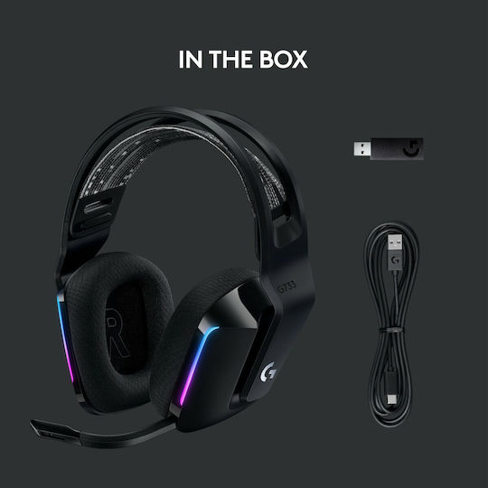 Logitech G733 Gaming Headset Lightspeed RGB Black (981-000864)
