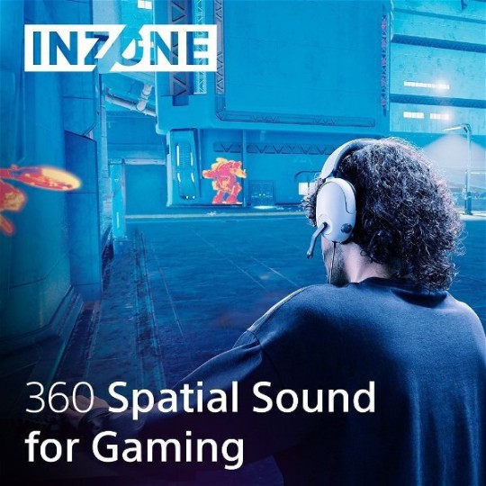 Sony Inzone H3 Over Ear Gaming Headset (White)