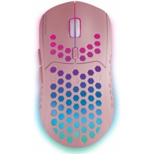Mars Gaming MMW3P Ασύρματο RGB Gaming Ποντίκι Ροζ