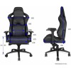 Anda Seat Dark Knight Καρέκλα Gaming Δερματίνης με Ρυθμιζόμενα Μπράτσα Μαύρη