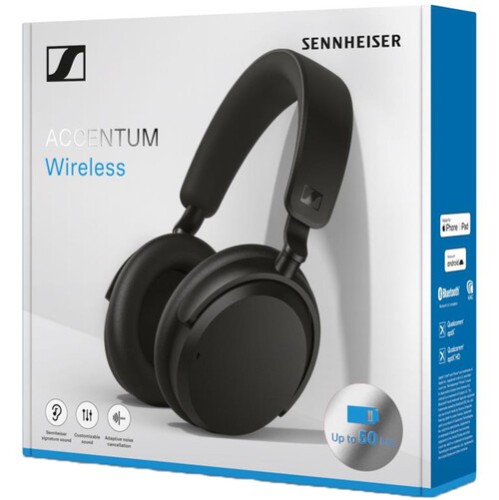 Sennheiser Accentum Over-Ear Wireless Headphones (Black)