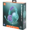 JBL Quantum 100M2 Over-Ear Wired Gaming Headset (Cyan)