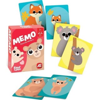 AS Επιτραπέζιο Παιχνίδι Kiddy Cards - Μέμο για 2+ Παίκτες 3+ Ετών