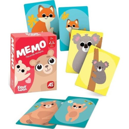 AS Επιτραπέζιο Παιχνίδι Kiddy Cards - Μέμο για 2+ Παίκτες 3+ Ετών