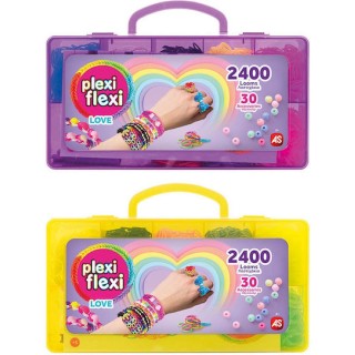 As Company Plexi Flexi Love Θήκη Με 2400 Λαστιχάκια Και 30 Αξεσουάρ - 1080-25573