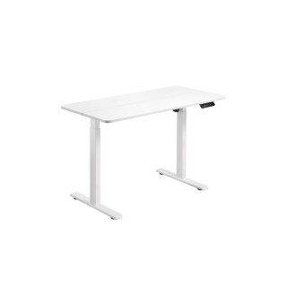 Brateck Ηλεκτρικό Γραφείο Gaming S08-22D-B Glory Ξύλινο Λευκό 120x60εκ.