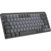 Logitech MX Mechanical Mini Silent Ασύρματο Bluetooth Πληκτρολόγιο Αγγλικό US Γκρι [920-010780]