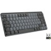 Logitech MX Mechanical Mini Silent Ασύρματο Bluetooth Πληκτρολόγιο Αγγλικό US Γκρι [920-010780]