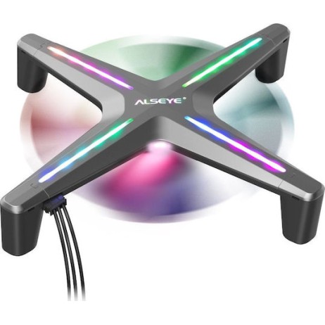 Inter-Tech Alseye X12 Kit Case Fan 120mm με RGB Φωτισμό και Σύνδεση 3-Pin / 4-Pin PWM 3τμχ Γκρι