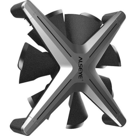 Inter-Tech Alseye X12 Kit Case Fan 120mm με RGB Φωτισμό και Σύνδεση 3-Pin / 4-Pin PWM 3τμχ Γκρι