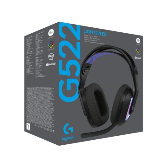 Logitech G522 Lightspeed Wireless Gaming Headset Black (981-001544)
