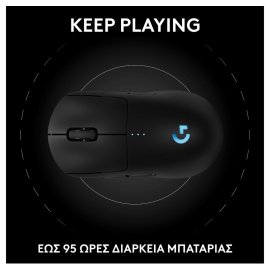 Logitech G Pro 2 Lightspeed Wireless RGB Gaming Mouse 44000 DPI Black 910-007295