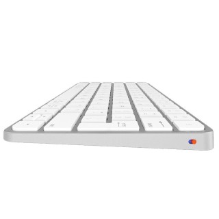 Meetion MT-K210MW Wireless Bluetooth Keyboard Only English US White
