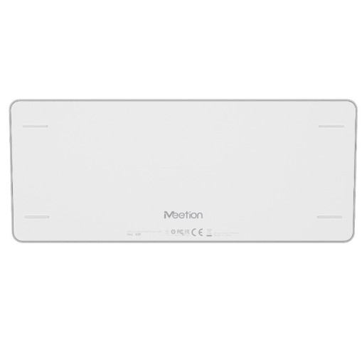 Meetion MT-K210MW Wireless Bluetooth Keyboard Only English US White