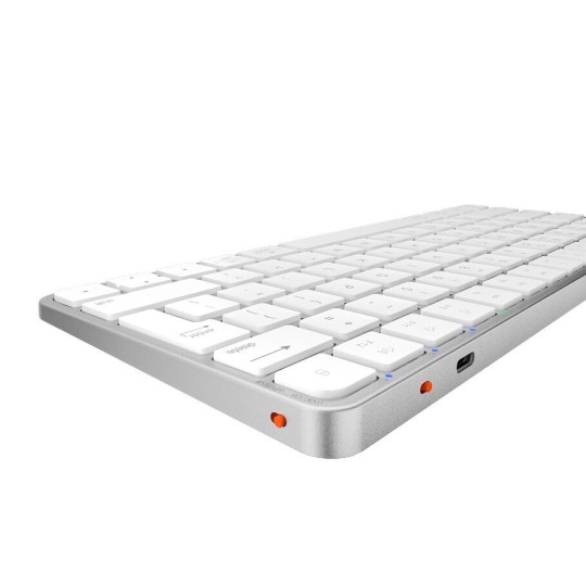 Meetion MT-K210MW Wireless Bluetooth Keyboard Only English US White
