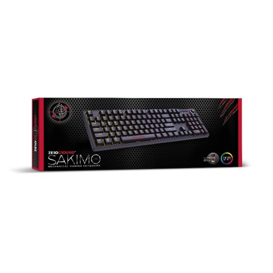 Zeroground KB-3900G SAKIMO v2.0 Ενσύρματο Μηχανικό Πληκτρολόγιο Gaming RGB