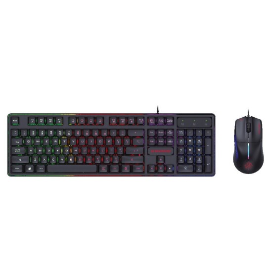 Zeroground KB-2400GUMS AZAI v3.0 Ενσύρματο Πληκτρολόγιο & Ποντίκι Gaming RGB