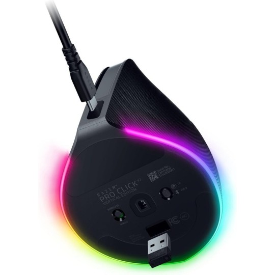 Razer Pro Click V2 Vertical Wireless RGB Gaming Mouse Black