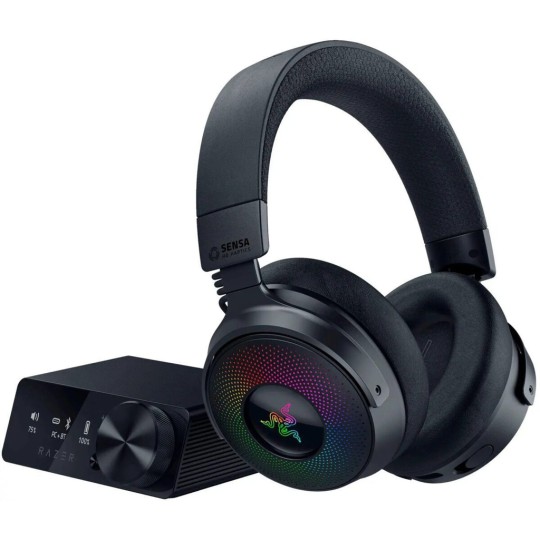 Razer Kraken V4 Pro & OLED Control Hub Wireless On Ear Gaming Headset