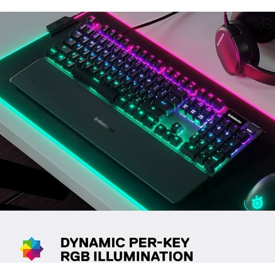 SteelSeries Apex 5 Gaming Μηχανικό Πληκτρολόγιο με SteelSeries Hybrid διακόπτες και RGB φωτισμό (Αγγλικό US)