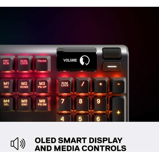SteelSeries Apex 5 Gaming Μηχανικό Πληκτρολόγιο με SteelSeries Hybrid διακόπτες και RGB φωτισμό (Αγγλικό US)