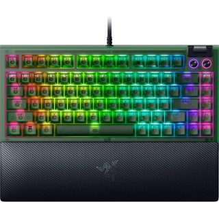Razer Razer BlackWidow V4 Gaming 75% Razer Orange RGB (Αγγλικό US) Phantom Green Edition