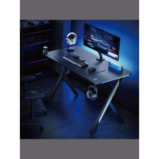 POWERTECH PT-1498 Gaming Γραφείο με RGB Φωτισμό, 120x60x75cm, Μαύρο