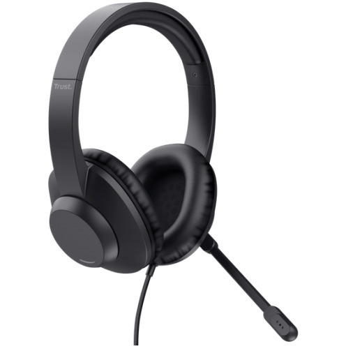 Trust Over Ear Multimedia Headsets with Microphone and USB-C / 3.5mm Jack Connectivity 25460