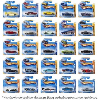 Mattel Αυτοκινητάκι Hot Wheels για 3+ Ετών (Διάφορα Σχέδια) 1τμχ