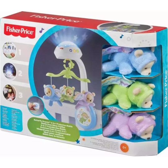 Fisher Price Μουσικό Περιστρεφόμενο με Αρκουδάκια, CDN41