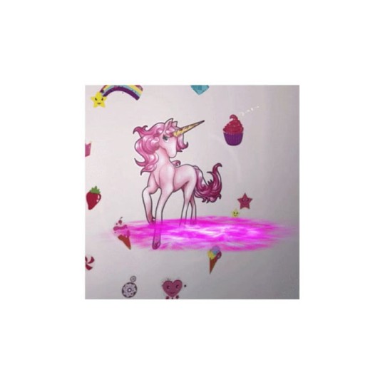 HoloToyz – Magical Unicorn AR Wall Decals Αυτοκόλλητο Τοίχου Επαυξημένης Πραγματικότητας Με Εικόνες Που Ζωντανεύουν