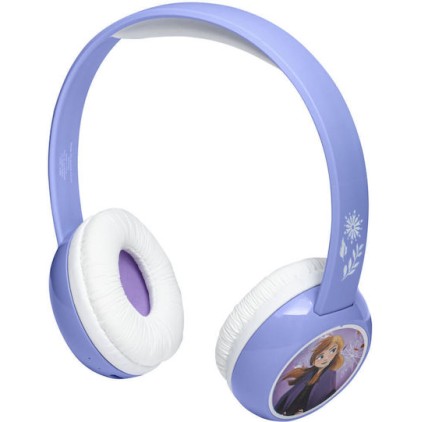 eKids Frozen 2 Ασύρματα Ακουστικά με ασφαλή μέγιστη ένταση ήχου για παιδιά και εφήβους (FR-B38VM) (Μωβ/Λευκό)