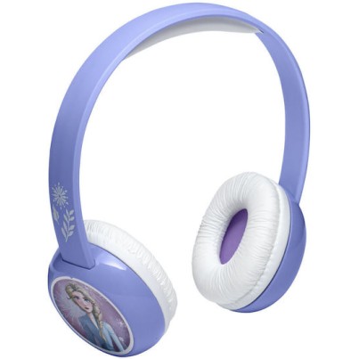 eKids Frozen 2 Ασύρματα Ακουστικά με ασφαλή μέγιστη ένταση ήχου για παιδιά και εφήβους (FR-B38VM) (Μωβ/Λευκό)