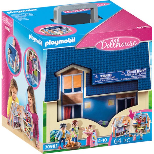 Playmobil Dollhouse - Μοντέρνο Κουκλόσπιτο Bαλιτσάκι 70985
