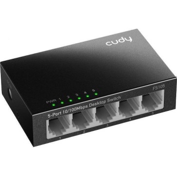 Cudy Desktop Switch FS105 5-Port Fast Ethernet Metal