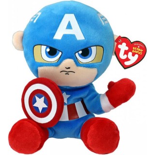 TY Beanie Babies Χνουδωτό Captain America 15εκ (1607-44002)