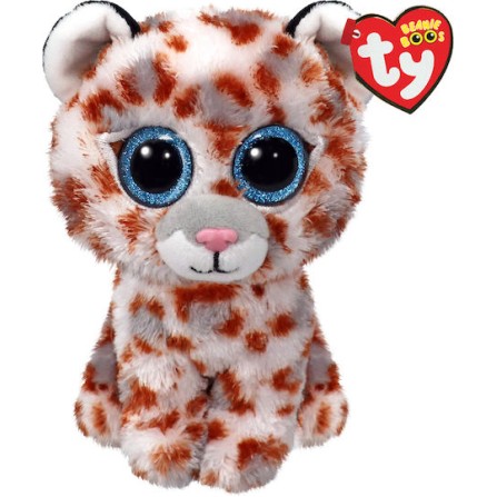 TY Beanie Boos Coco Χνουδωτή Λεοπάρδαλη Λευκή Με Βούλες 15εκ (1607-37363)