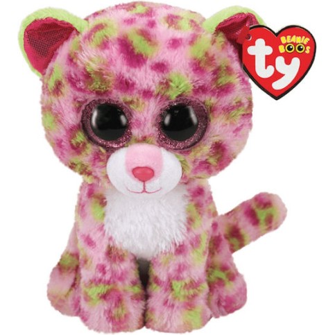 TY Beanie Boos Lainey Χνουδωτό Λεοπάρδαλη Ροζ 15εκ (1607-36312)