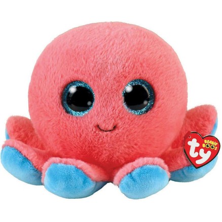 TY Beanie Boos Sheldon Χνουδωτό Χταπόδι Κοραλί 15εκ (1607-36390)