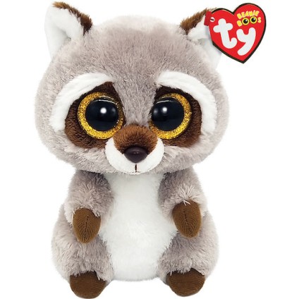 TY Beanie Boos Oakie Χνουδωτό Ρακούν Γκρι 15εκ (1607-36375)