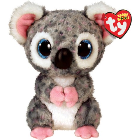 TY Beanie Boos Karli Χνουδωτό Κοάλα Γκρι Με Βούλες 15εκ (1607-36378)