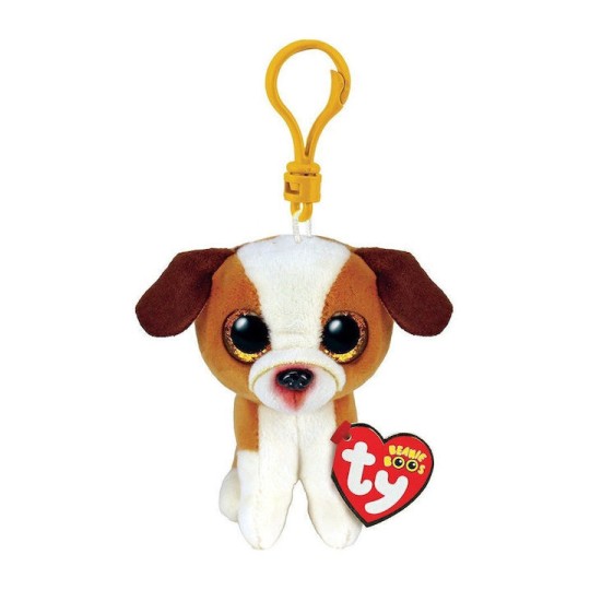 TY Beanie Boos Hugo Χνουδωτό Κλιπ Σκυλάκι Καφέ Και Λευκό 8.5εκ (1607-35258) TY Beanie Boos Hugo Χνουδωτό Κλιπ Σκυλάκι Καφέ Και Λευκό 8.5εκ (1607-35258)